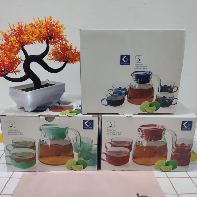 tea pot kimglass bahan dijamin tebal