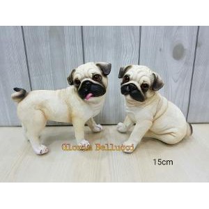 Dijual Patung Pajangan Miniatur Anjing Pug Berkualitas Shopee