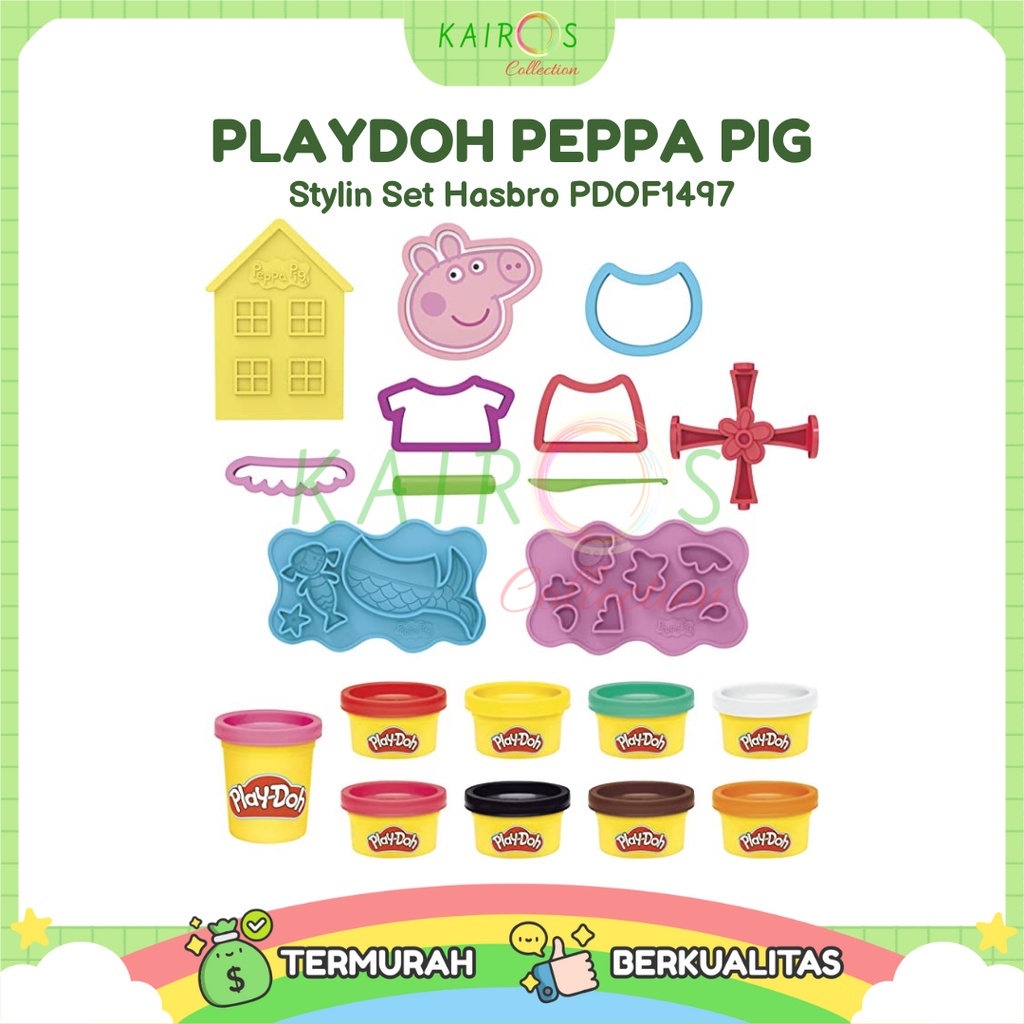 Play Doh Playdoh Peppa Pig Stylin Set Mainan Edukasi PDOF1497