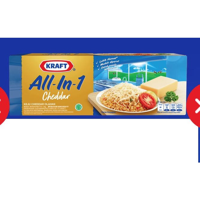 

Keju Kraft Cheddar - Cheese All-in-1 2kg