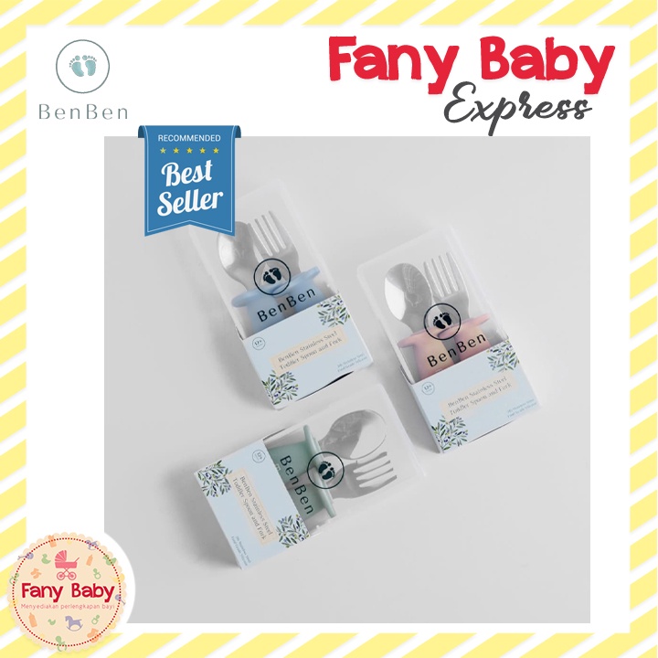 BENBEN STAINLESS TODDLER SPOON &amp; FORK