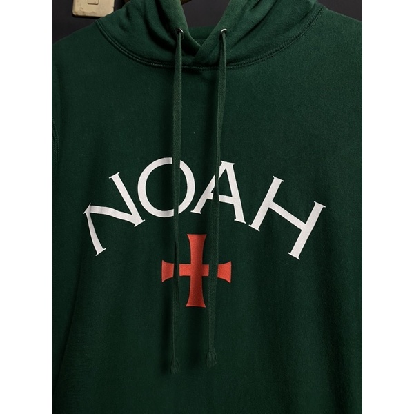 Noah core Nyc hoodie black & bottle green