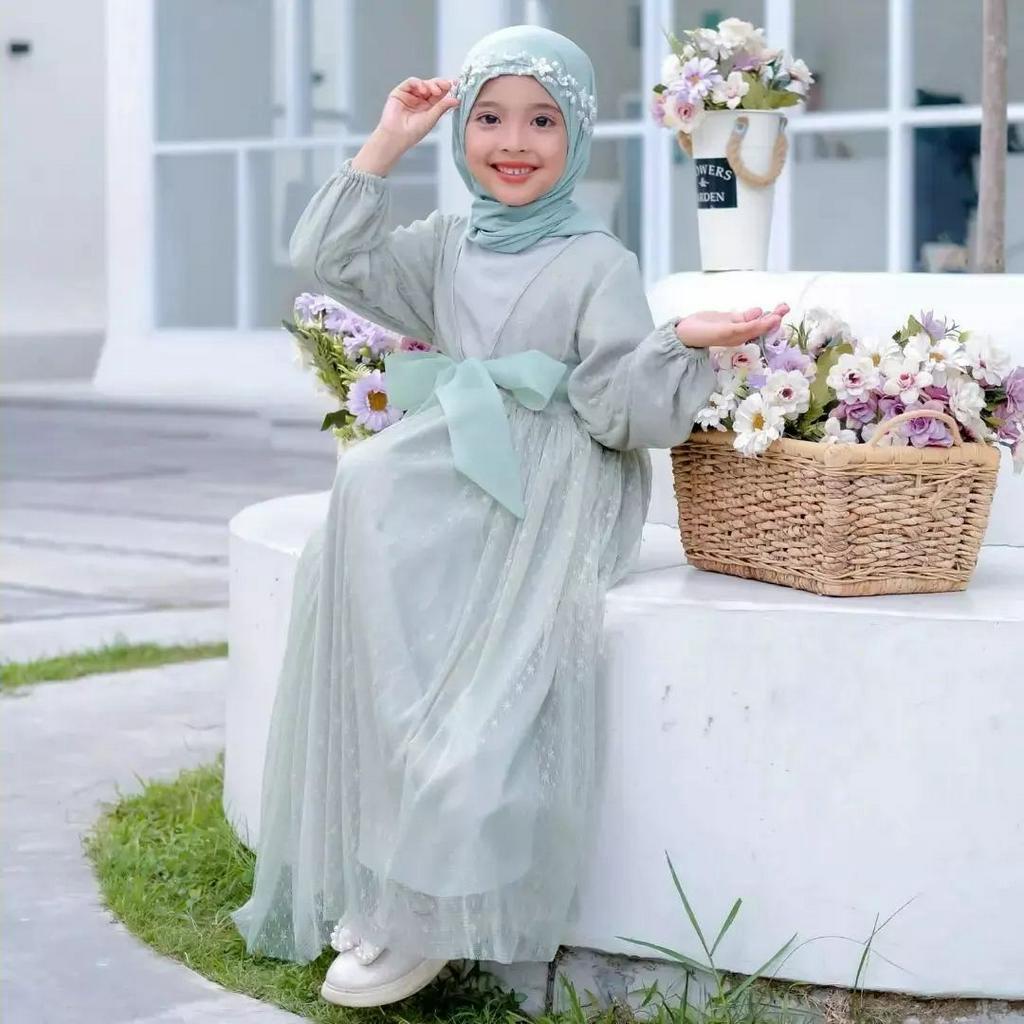 camille dress kids Gamis tilledot Gamis anak perempuan Gaun pesta anak lucu terbaru