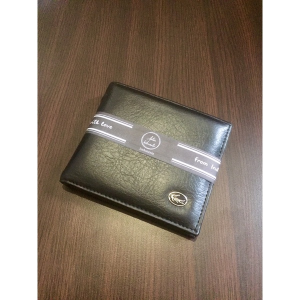 }anton hilmanto{ dompet MSL lipat biasa bahan kulit sintetis lokal mahmud logo ukuran standar #dompet #dompetlipat #dompetpria #dompetkeren #ompetbagus #dompetlokal-Hitam