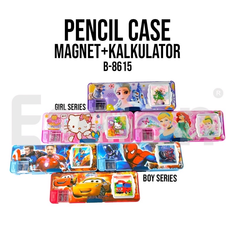 

KOTAK PENSIL MAGNET RAUTAN DAN KALKULATOR | TEMPAT PENSIL KALKULATOR KARAKTER FANCY