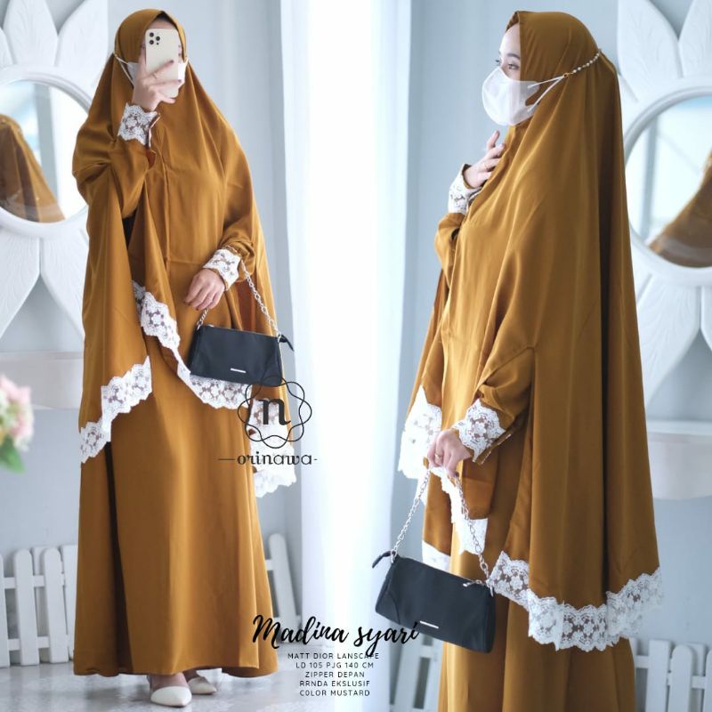 MADINA SYARI Gamis Syari Muslimah Original Nawa