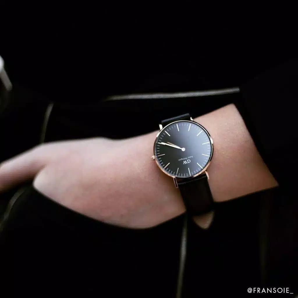 Terlaris (BISA COD) Jam Tangan Pria DW Kulit Super Premium Free Box Ori Dan Paper Bag-1