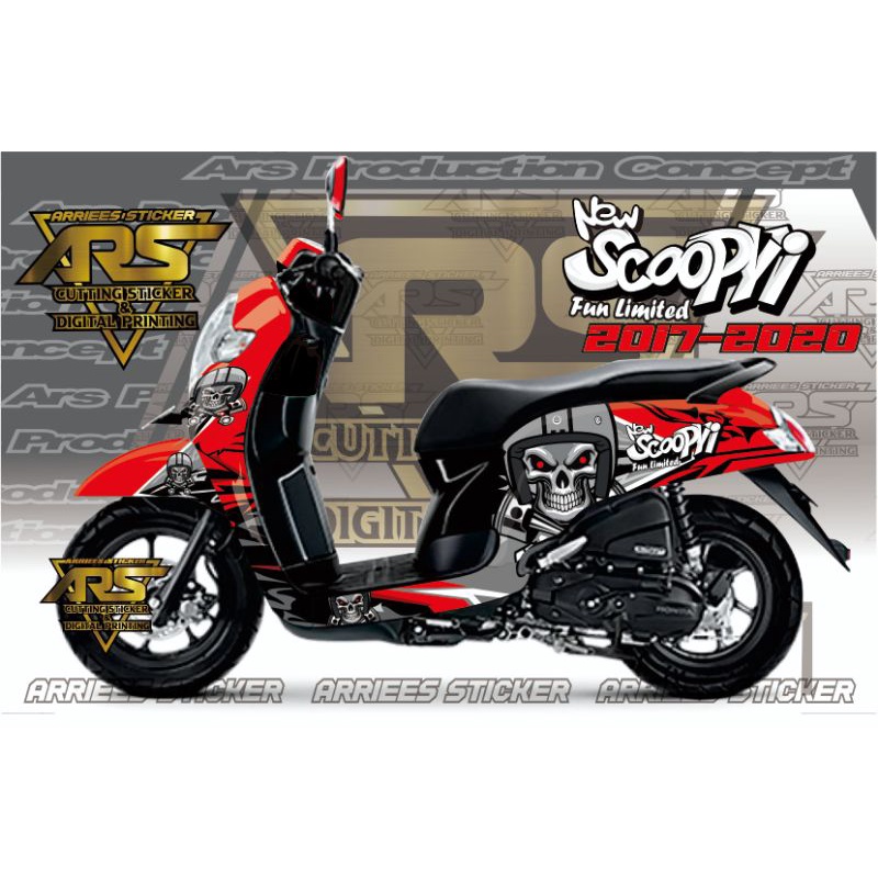 Decal SCOOPY Full Body Tahun 2017 - 2020 - Sticker Scoopy Full Body