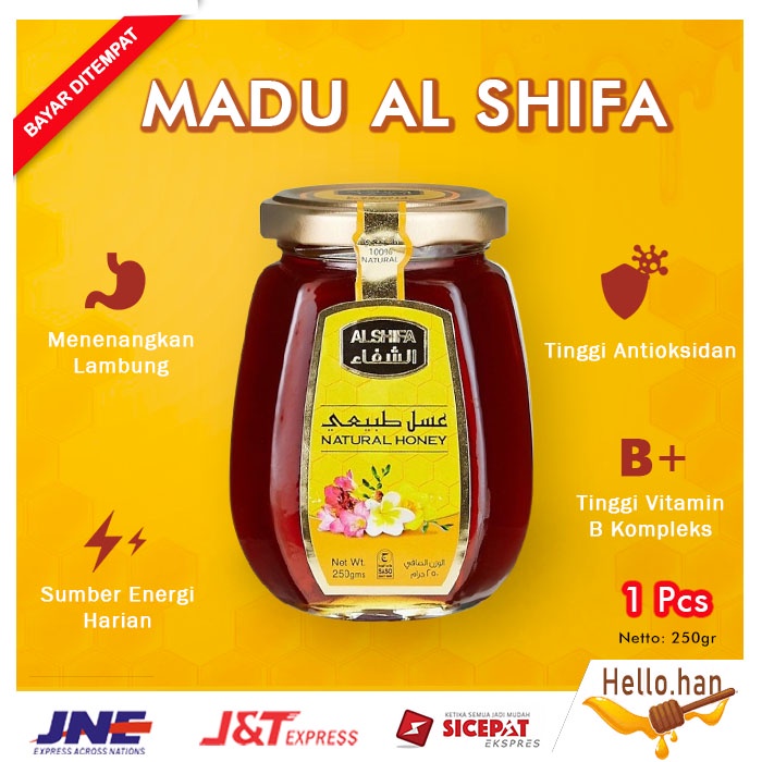 

MADU AL SHIFA 250 gr ASY SYIFA MADU ALSHIFA MURNI ARAB ASLI MADU HERBAL SUPLEMEN SEHAT ASLI