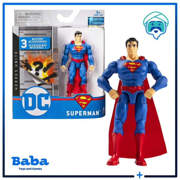Mainan Figur Figure Set DC 4 Inch Karakter Superman Original