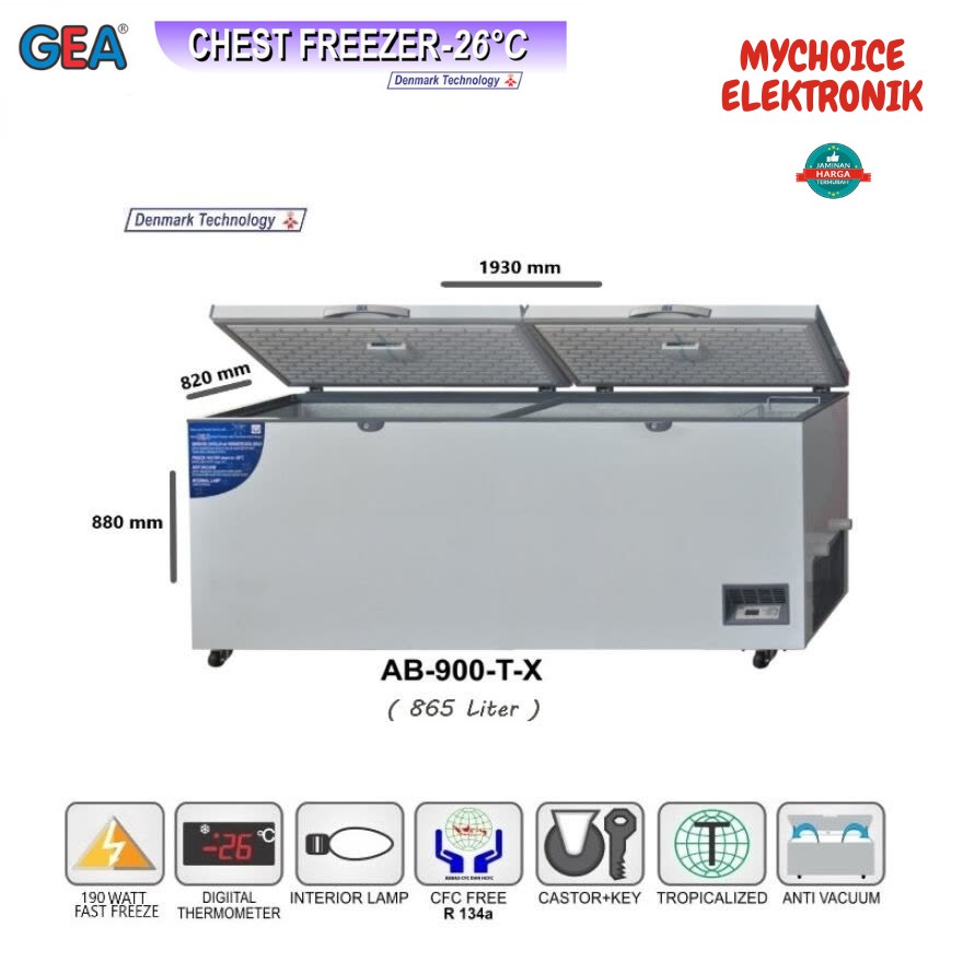 GEA Chest Freezer AB-900-TX 865 Liter