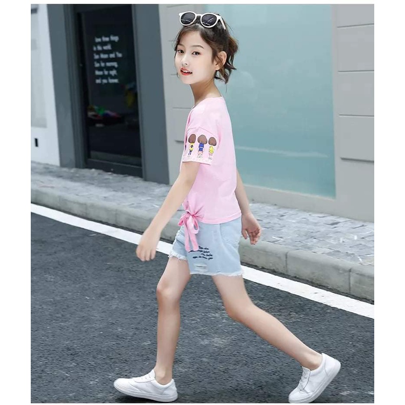 Baju Setelan Anak Perempuan Lovely Girls Glitter Pink