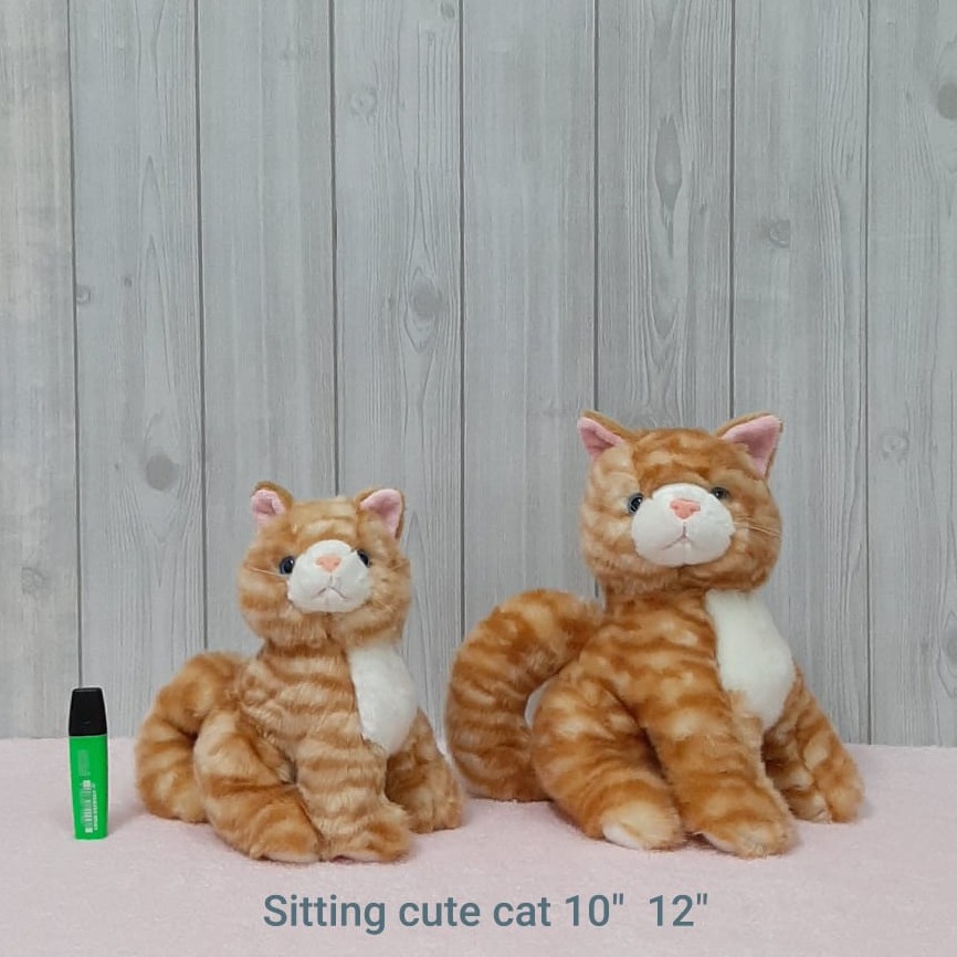 Boneka Kucing Lucu Size 32cm/boneka Cat/boneka animal/kado ultah