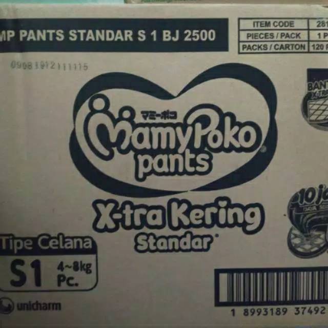 Mamy poko S 1dus isi 120 pcs