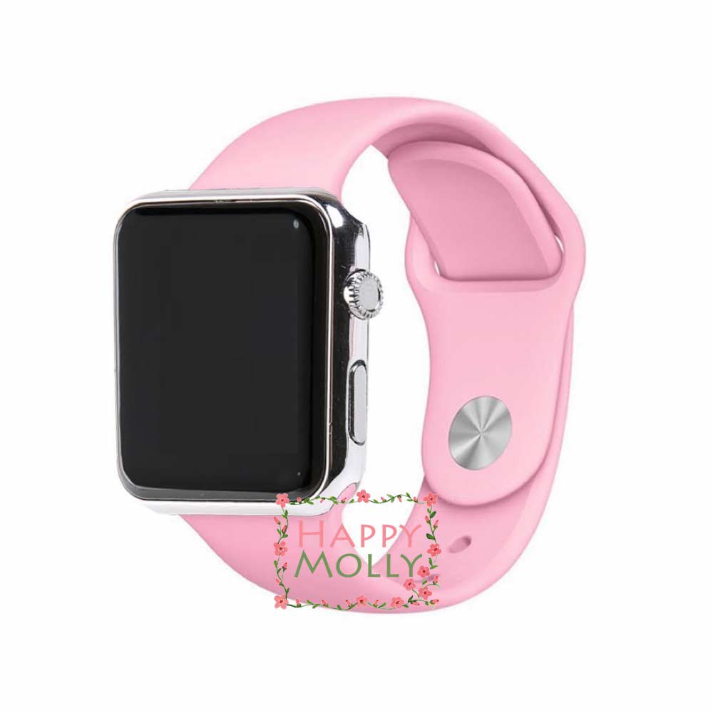 LED Watch [ Baby Pink Silver ] Jam Tangan Digital Pria &amp; Wanita - Strap Rubber