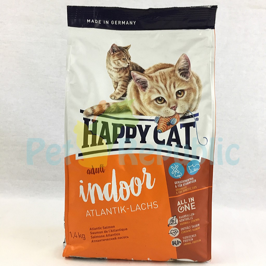 

HAPPYCAT Makanan Kucing Indoor Atlantik Salmon 1.4kg