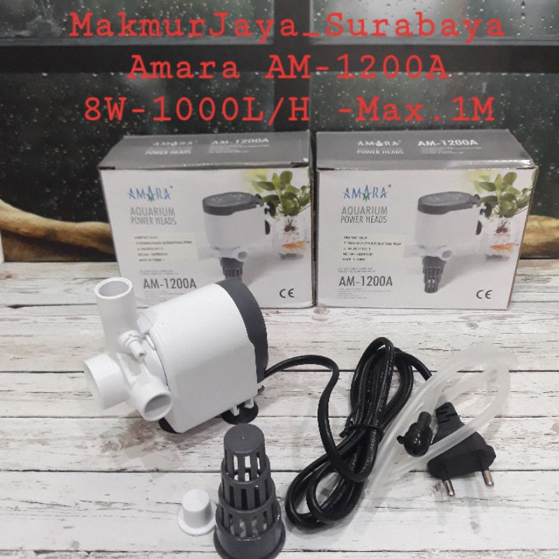 AMARA AM 1200 A power head pompa air aquarium