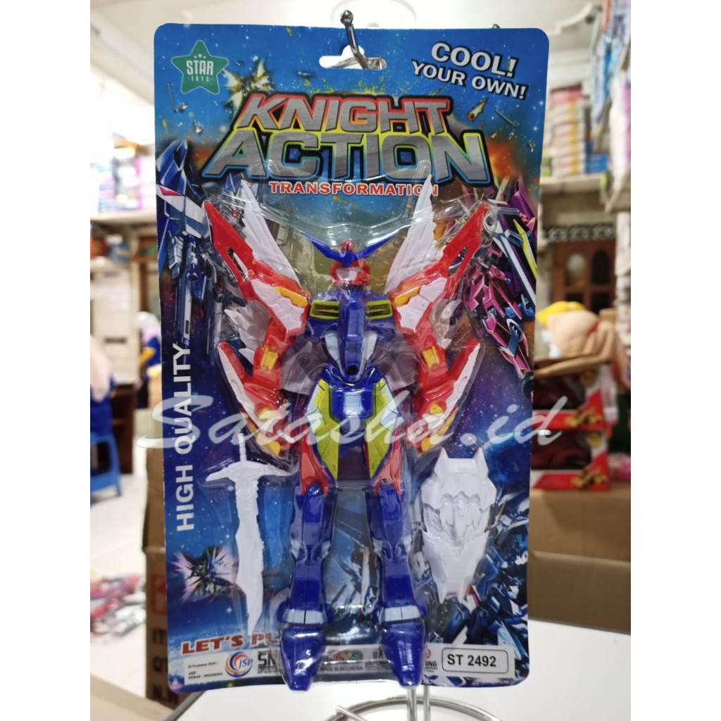 ST.2492 Mainan Robot Knight Action Transformation / Robot Robotan