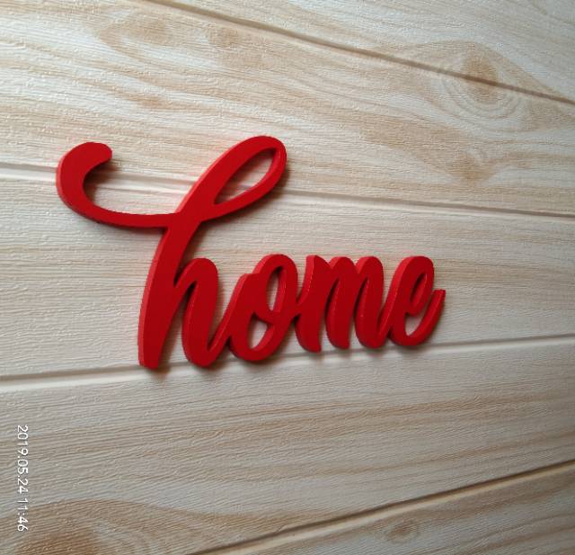 Walldecor Hiasan Dinding Home Tulisan Kayu