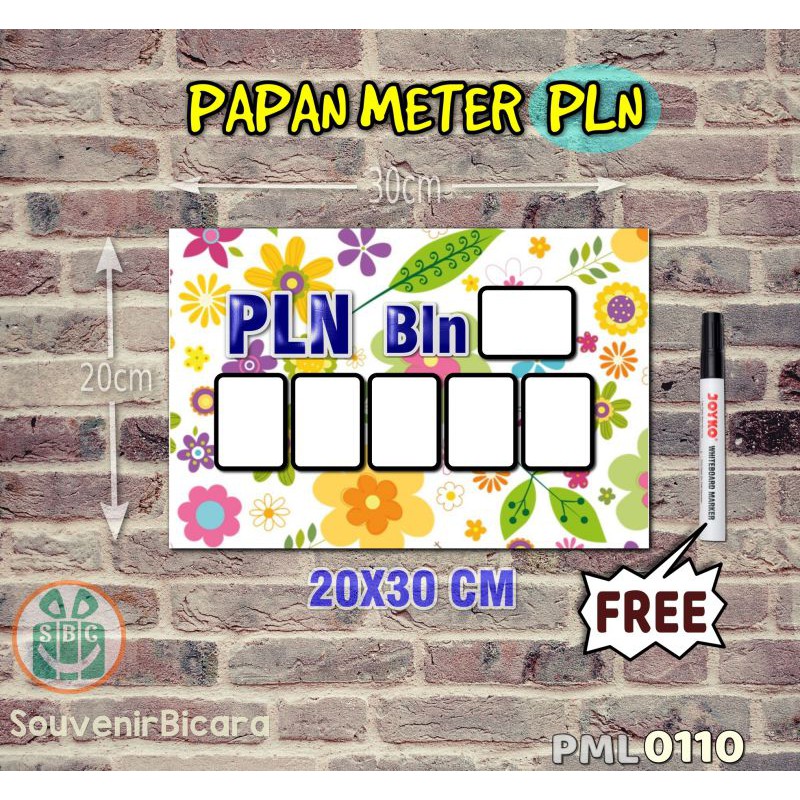 

Custom SBC Papan Meter Listrik PLN PAM motif Unik - Floral 10