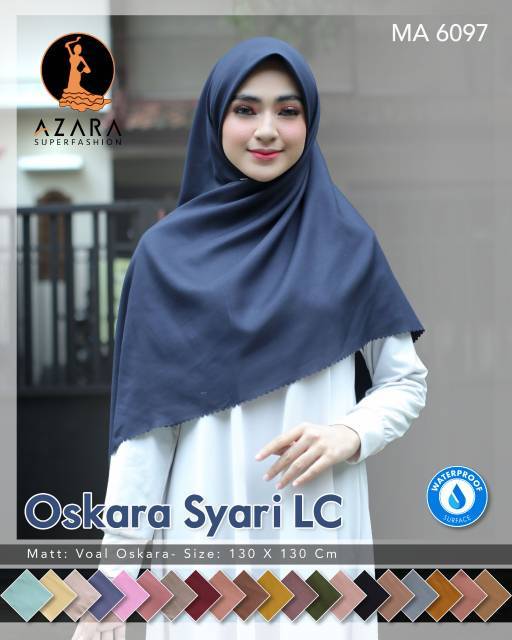 [130X130 WP] SQUARE WATERPROOF OSKARA SYARI LC / SEGIEMPAT VOAL MIRACLE SYARI WATER RESIST ANTI AIR