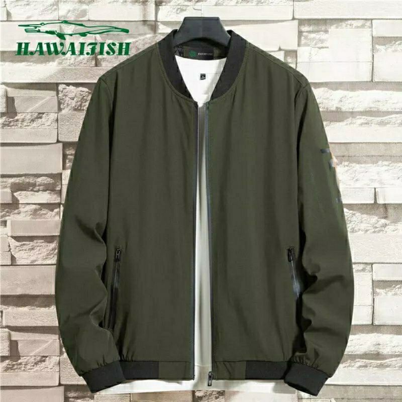 Jaket Bomber Polos Basic Natural Pria Wanita Taslan Poliester Jaket Bomber Exsekutif Original Dogart