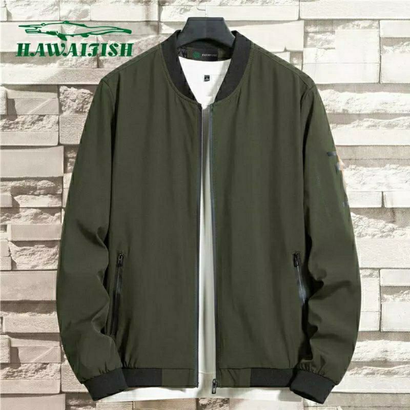 Jaket Bomber Polos Basic Natural Pria Wanita Taslan Poliester Jaket Bomber Exsekutif Original Hitam Navy Army Abu M L XL