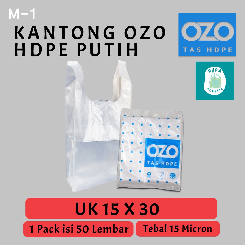 Kantong Plastik Kresek Bening Tebal UK 15x30 HDPE