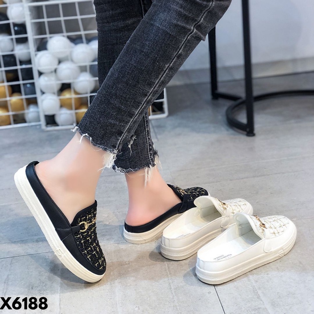 SEPATU SNEAKERS WANITA PRAKTIS KEKINIAN ALA KOREAN STYLE CLASSIC BAHAN CANVAS IMPORT 6188