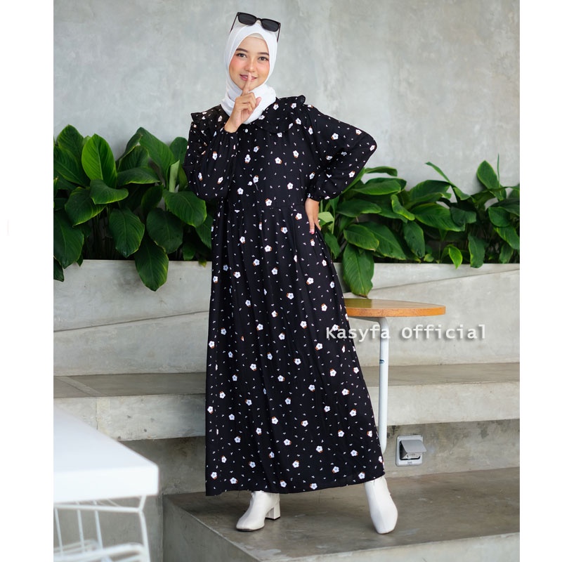 LINO MIDI DRESS // CHISA GAMIS MOTIF BUNGA