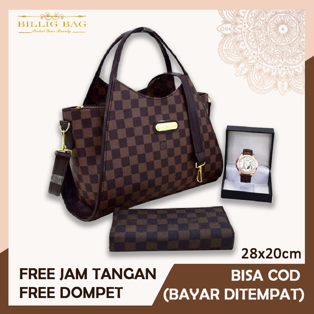LV Tas Selempang Wanita  3 in 1 uk 28x20 cm Fashion Kekinian terbaru dan termurah TA343