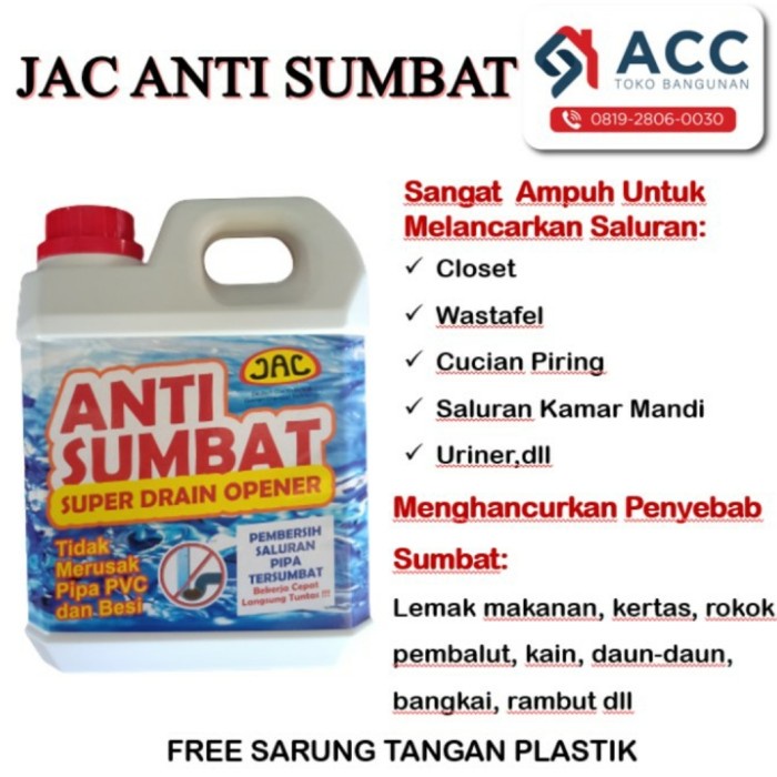 JAC Cairan Anti Sumbat WC / Cairan Anti Mampet WC / Soda Api Cair