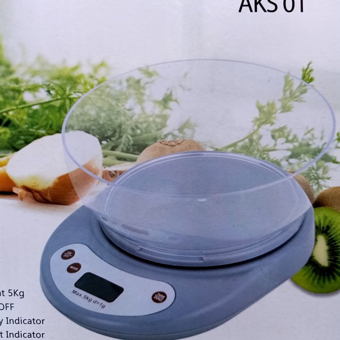 Timbangan Kue Digital ARASHI 5 Kg AKS01 - Timbangan Dapur + Wadah