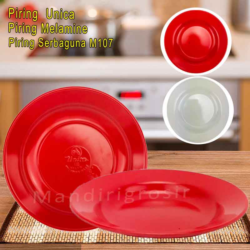 Piring Melamine * Piring  Unica * Piring Serbaguna M107 * Uk.18cm