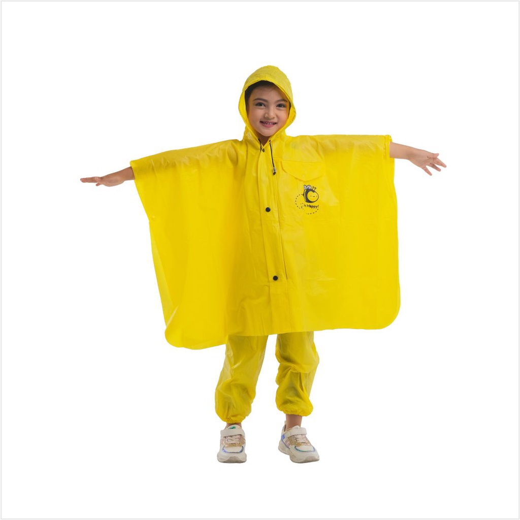 PLEVIA Jas Hujan Poncho Celana Bestkids 120