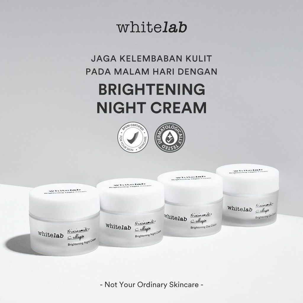 Whitelab Brightening Nigh Cream Krim malam