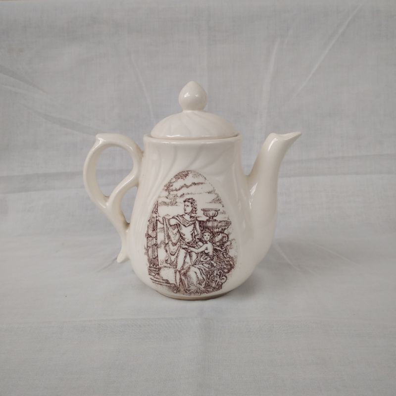 teko tea/coffee keramik jadul antik unik vintage lawas kuno klassik langka