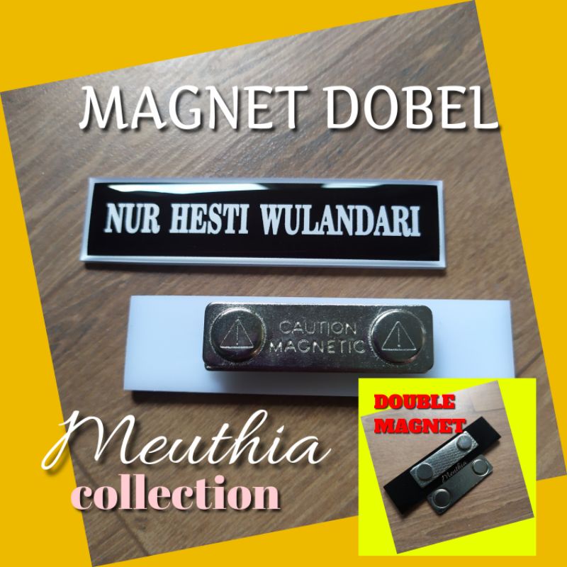 

Papan Nama Magnet Dobel Standart PNS