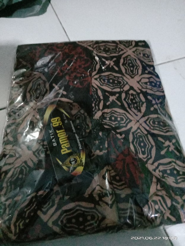 Gamis Batik Modern Murah Katun Halus Kombinasi Truntum, Ori Batik Aksara Pekalongan Big Size Jumbo
