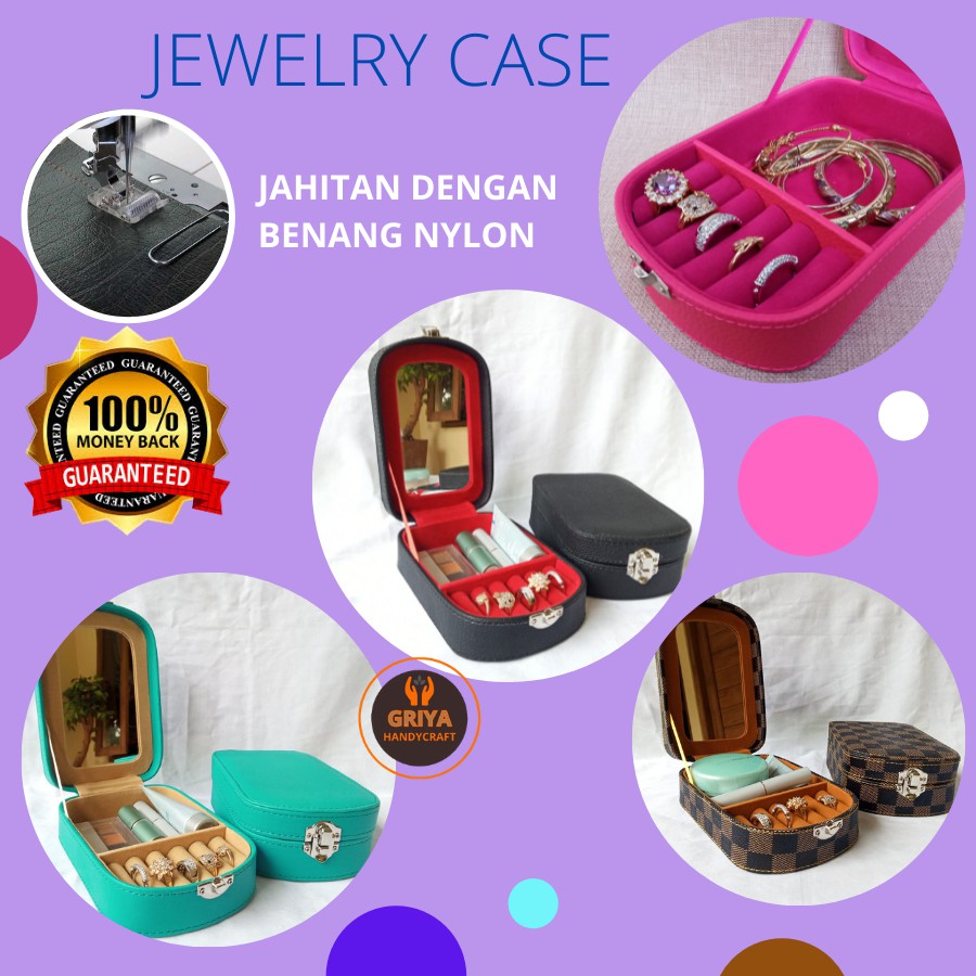 Kotak Perhiasan Emas Tempat Penyimpanan Logam Mulia Bahan Kulit sintetis