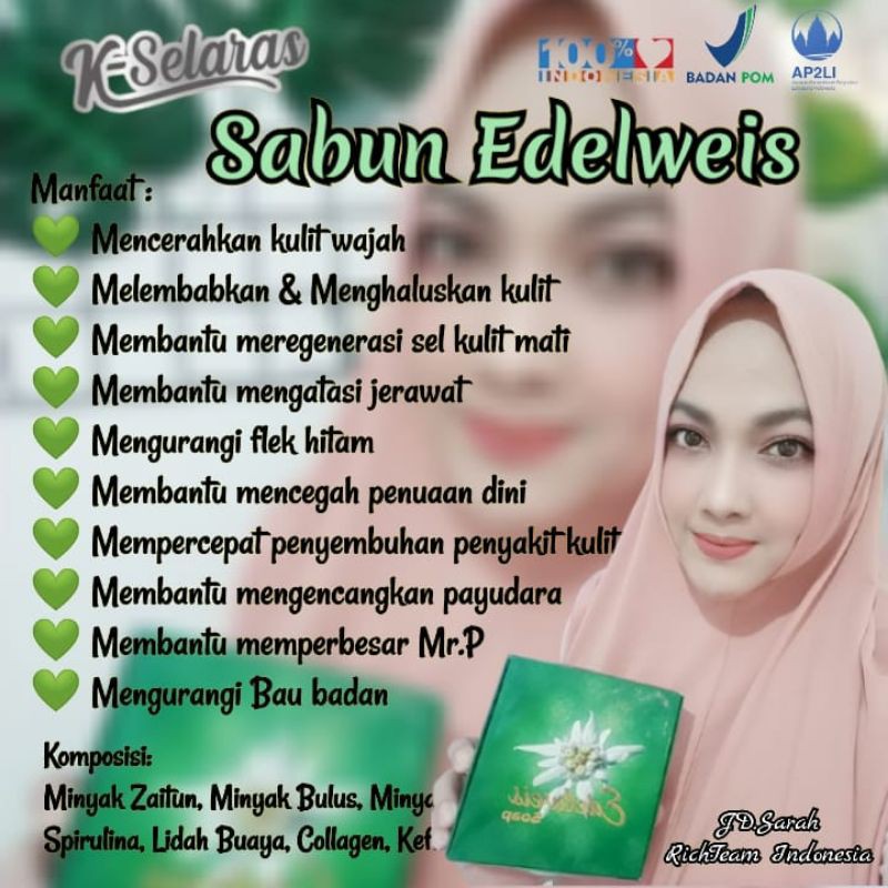 Sabun Bulus Edelweis K-Selaras