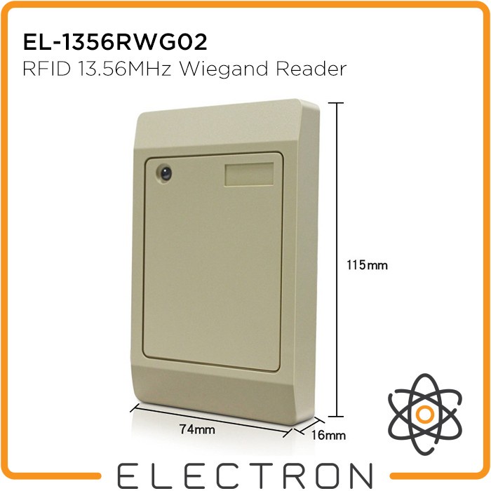 EL-1356RWG02 RFID 13.56MHz Wiegand Reader WG26/34 Access Control Akses