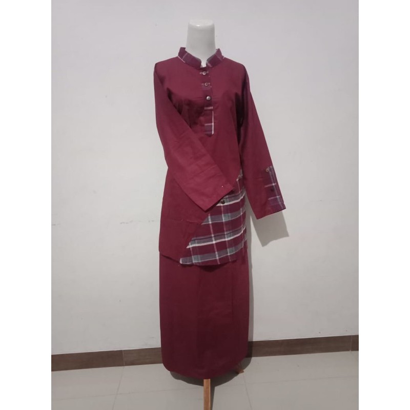 pakaian muslim baju harian baju rok setelan SANTRI/SANTRIWATI/PONDOK/PESANTREN NC GONTOR- Stelan Baj