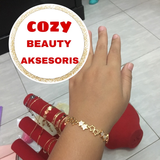 Xuping gelang emas bintang