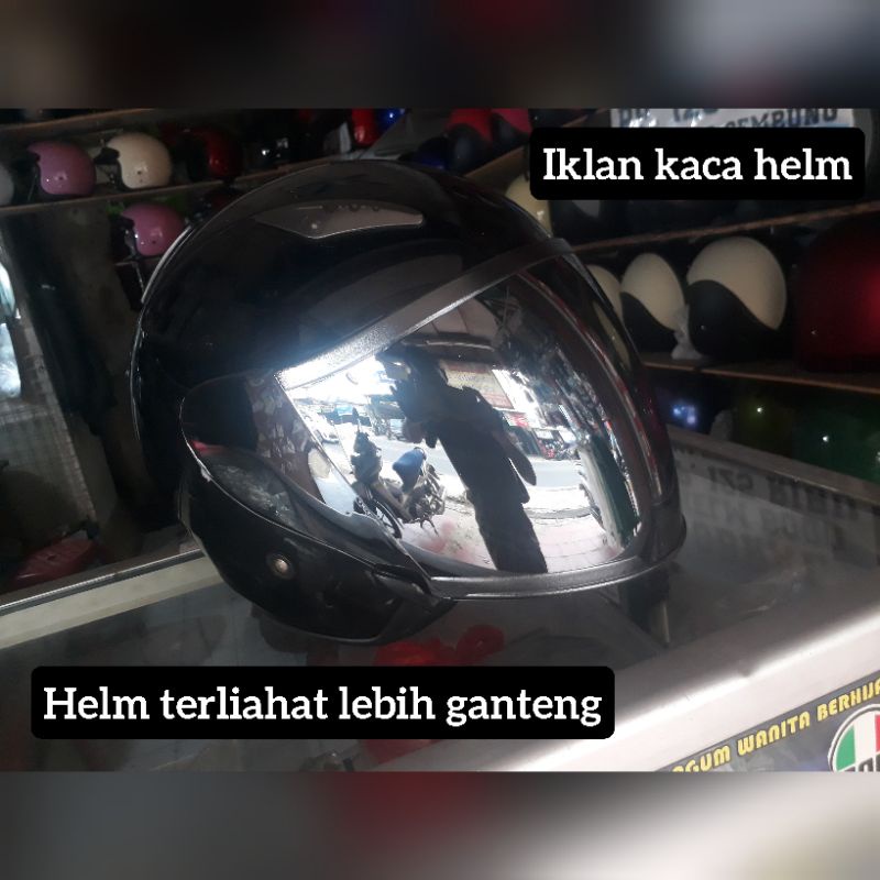 kaca helm irium silver kyt dj maru/kyt galaksi/ink centro /visor iridium silver
