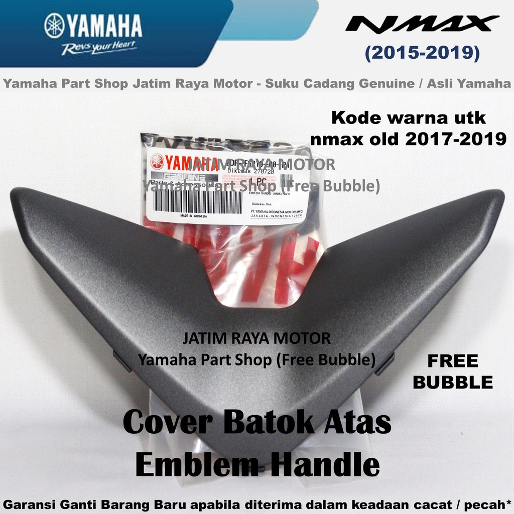 Cover Emblem Handle Tutup Batok Stang Stir Nmax N Max Old Asli Original Yamaha Surabaya