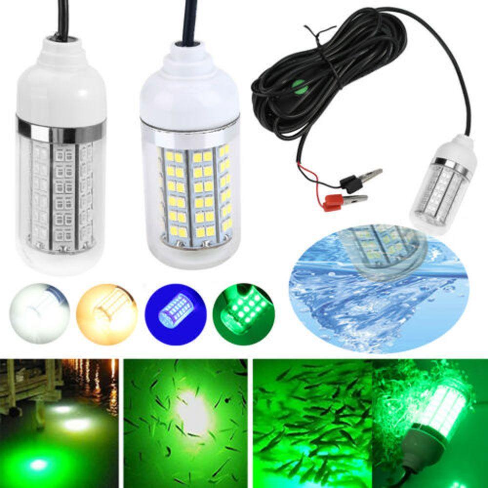 Lampu Pencari Ikan Agustina Tackle 4warna Lures 12V Finder 108Pcs LED Fish Lamp