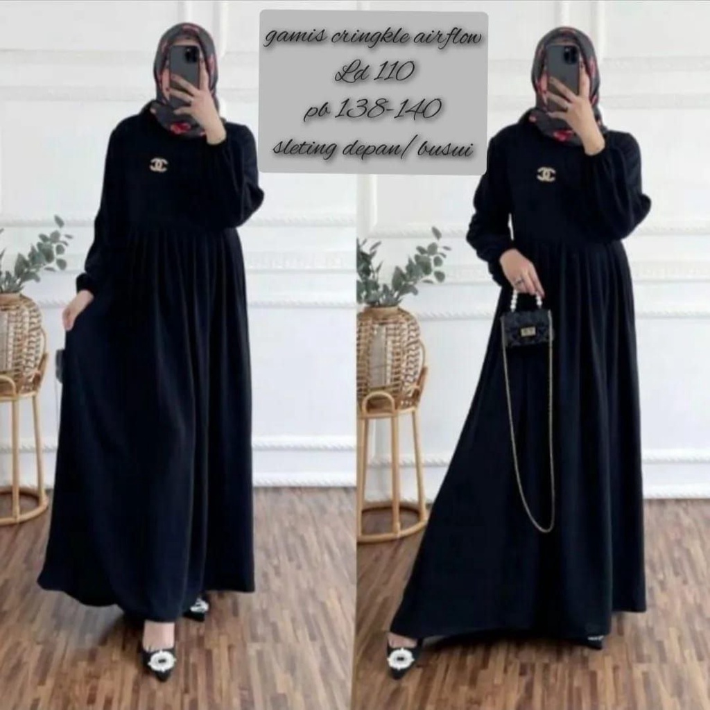 Meisya MIdi Dress / Gamis Muslimah Viral