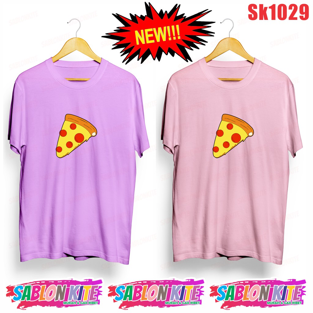 MURAH!!! KAOS TEMPUSS PIZZA UNISEX SK1029 UNISEX COMBED 30S