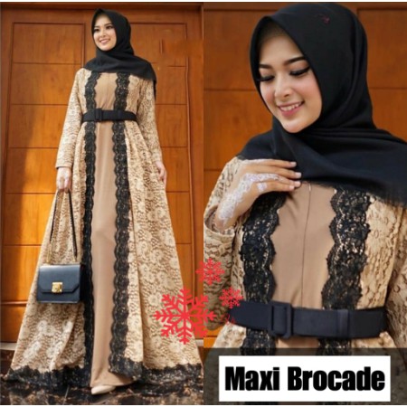 TERLARIS GAMIS REMAJA 2020  Ashanty Gown baju pesta Brokat Tabur mutiara velvet
